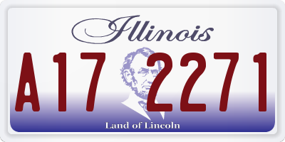 IL license plate A172271