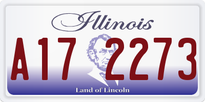 IL license plate A172273