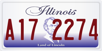 IL license plate A172274
