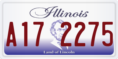 IL license plate A172275