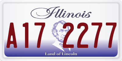 IL license plate A172277