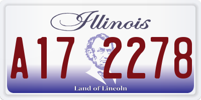 IL license plate A172278