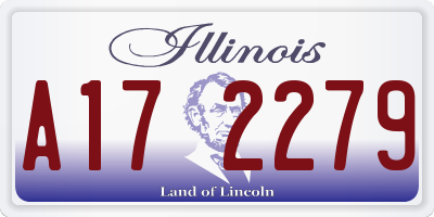 IL license plate A172279