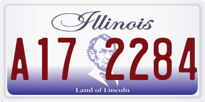IL license plate A172284