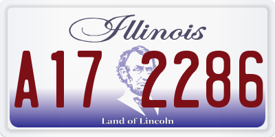 IL license plate A172286