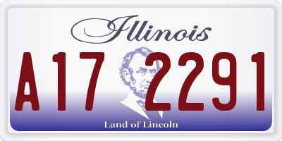 IL license plate A172291