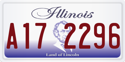 IL license plate A172296