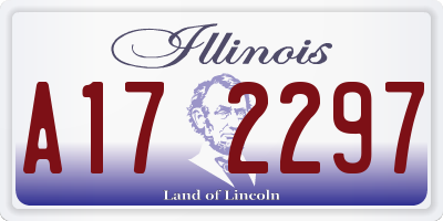 IL license plate A172297