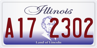 IL license plate A172302
