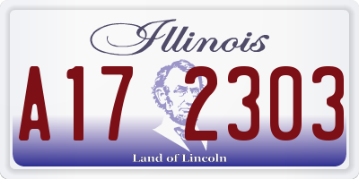 IL license plate A172303