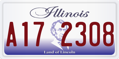 IL license plate A172308