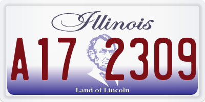 IL license plate A172309