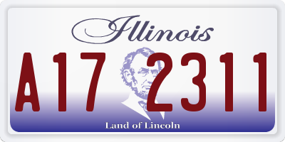 IL license plate A172311