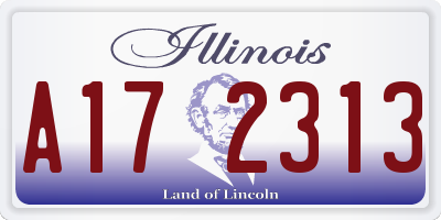 IL license plate A172313