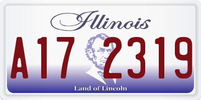 IL license plate A172319