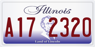 IL license plate A172320
