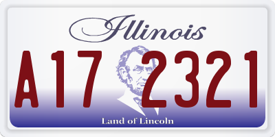 IL license plate A172321