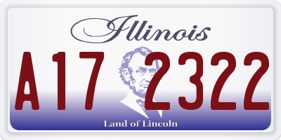 IL license plate A172322
