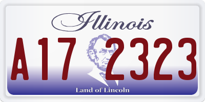 IL license plate A172323