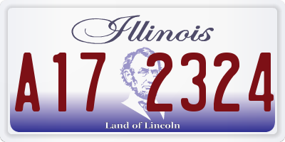IL license plate A172324