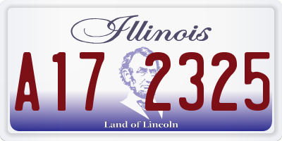 IL license plate A172325