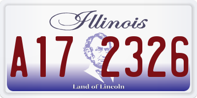 IL license plate A172326