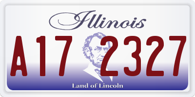 IL license plate A172327