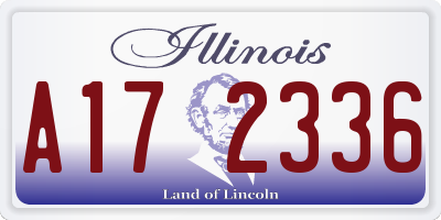 IL license plate A172336