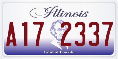 IL license plate A172337