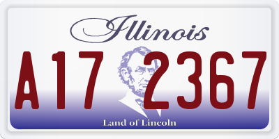 IL license plate A172367