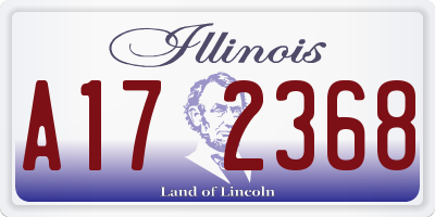 IL license plate A172368