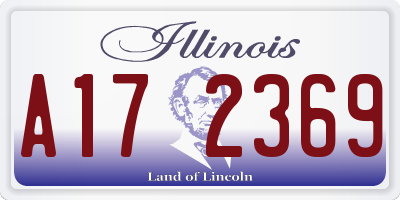 IL license plate A172369