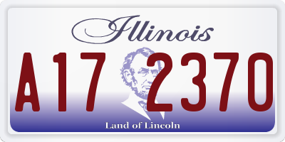 IL license plate A172370