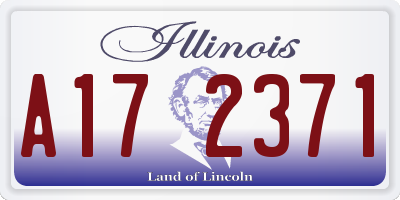 IL license plate A172371