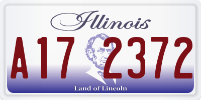 IL license plate A172372