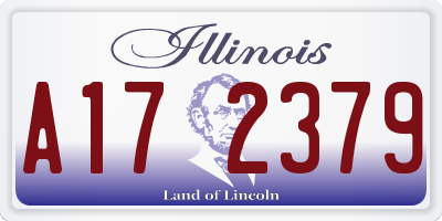 IL license plate A172379