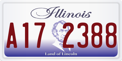 IL license plate A172388