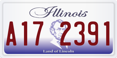 IL license plate A172391
