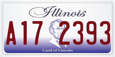 IL license plate A172393