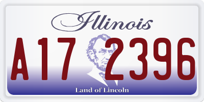 IL license plate A172396