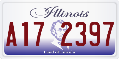 IL license plate A172397