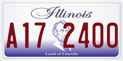 IL license plate A172400