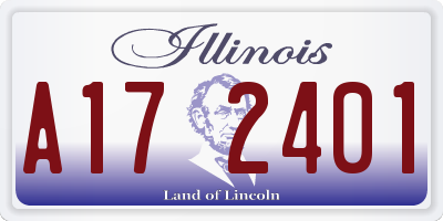 IL license plate A172401