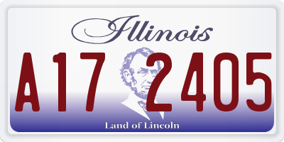 IL license plate A172405