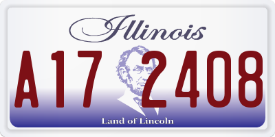 IL license plate A172408