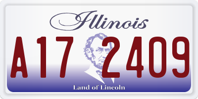 IL license plate A172409