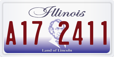 IL license plate A172411