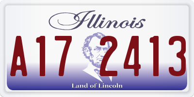 IL license plate A172413