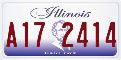 IL license plate A172414