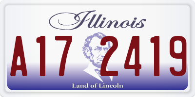 IL license plate A172419